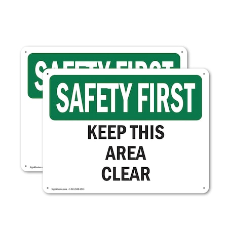 Signmission Safety Culture Sign, 18 in Width, Aluminum, Rectangle OS-2PACK-SF-A-1218-L-10663